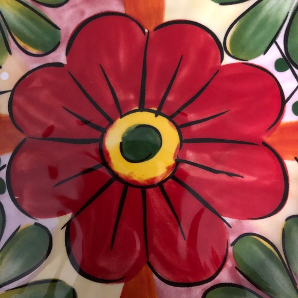 Tabletops Lifestyles Castalia Salad Plates Set of 3. Handcrafted Floral Design - Picture 6 of 14